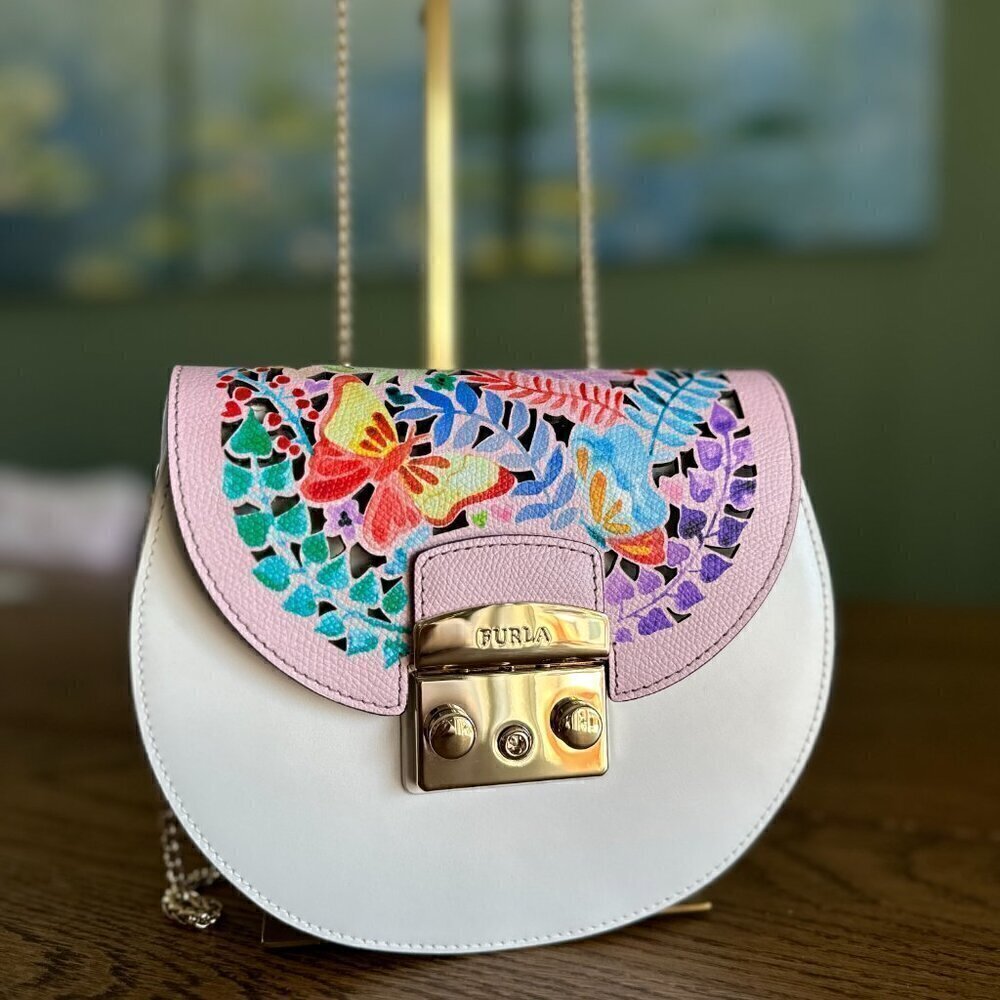 NWT!Furla Metropolis Round My Play Body - Interchangable with different flaps - Picture 8 of 9